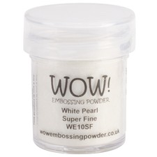 WOW Embossing Powder Super Fine 15ml-White Pearl - WOW-SF-WE10