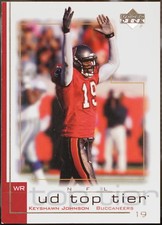 2001 Upper Deck Top Tier Football Keyshawn Johnson #168 NM