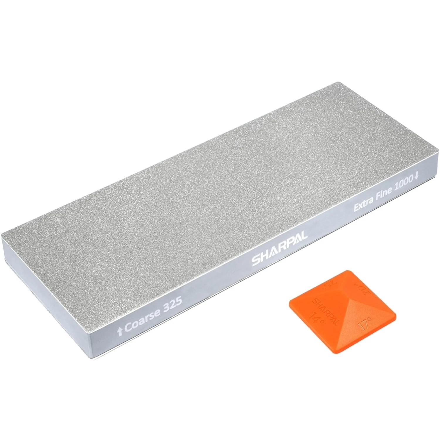 Large 8" x 3" Dual-Grit Diamond Sharpening Stone – Coarse 325 & Extra-Fine 10...