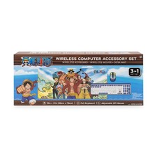 One Piece Megaset Wireless Computer Keyboard Mouse  Mat - Accessory Set  