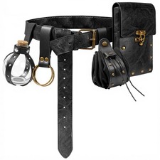 Belt Pouch Waist Bag Fanny Pack Steampunk Phone Holder Casual Medieval Renais...