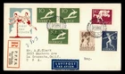 DR WHO 1953 SWEDEN FDC SPORRTS COIL/BOOKLET PAIR COMBO REGISTERED M76776