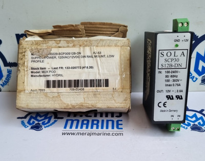 SOLA SCP30 S12B-DN Power Supply IN : 100-240v~ 50/60hz 100-353v ~ 0.75a