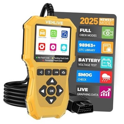 Motorcycle Scanner, Motorcycle Fault Code Reader with Voltage Test, Motorcycle