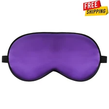 Sleep Mask Silk Eye Mask for Sleeping, Eye Cover Soft Satin Blindfold Adjustable