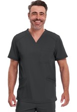 Black Cherokee Scrubs Infinity Mens V Neck Top CK900A BAPS