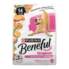 Natural Salmon Natural Dry Dog Food Formula with Added Vitamins, 14 lb Bag