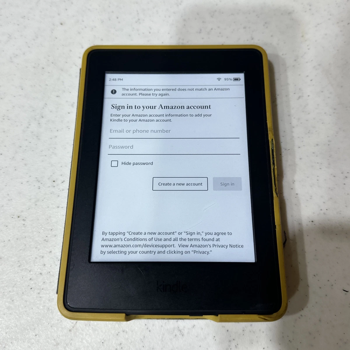 Amazon Kindle Paperwhite (7th Generation) 4 GB eBook Readers for