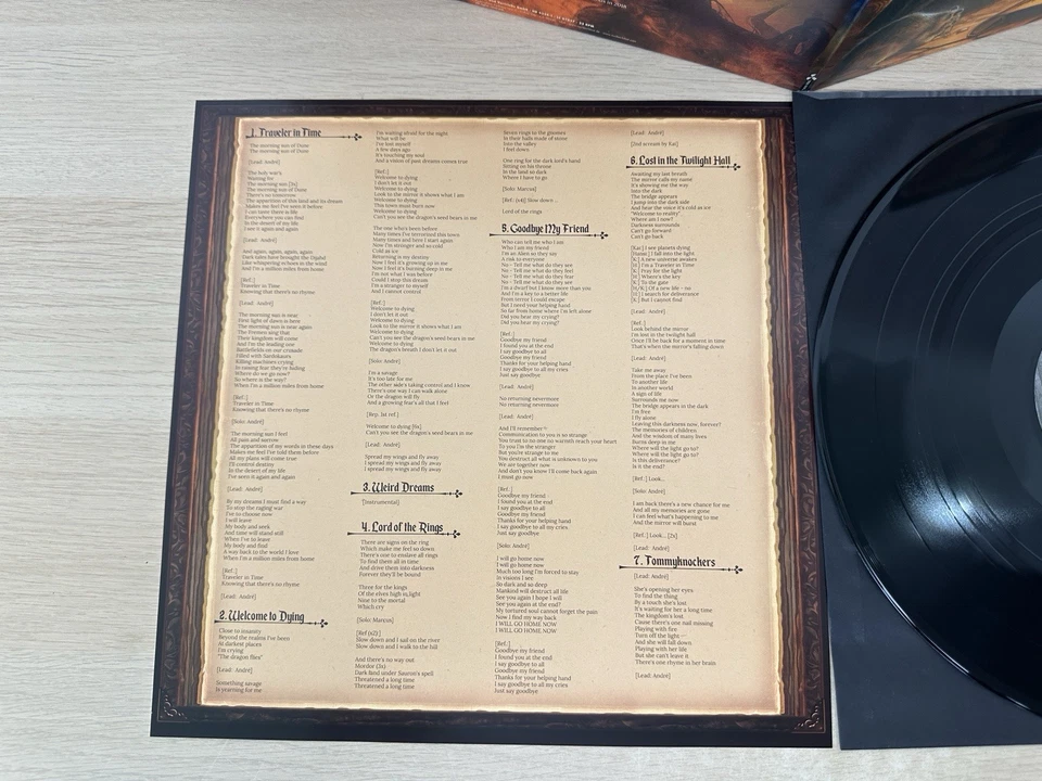 Blind Guardian Tales From The Twilight World Remastered Vinyl LP w/ Lyrics Sheet - Image 3 of 4