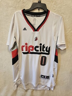 Portland Trail Blazers Jersey Ripcity Sz S White Damian Lillard