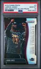 2019 PANINI PRIZM NBA FINALISTS SILVER PRIZM #3 LEBRON JAMES PSA 10