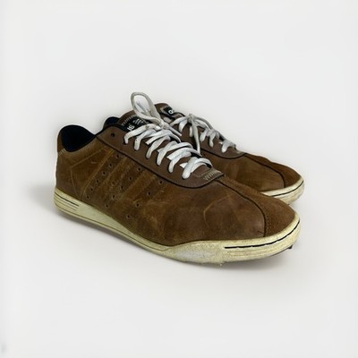 ADIDAS MEN ATHLETIC GOLF SHOES CLEATS ADICROSS II  LEATHER SOFT 9.5