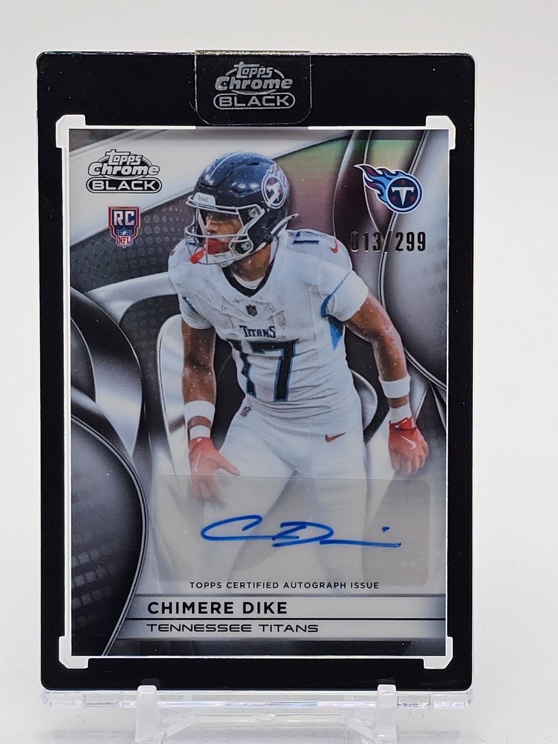 Chimere Dike Topps Chrome Black Rookie Autographs #CD Refractor