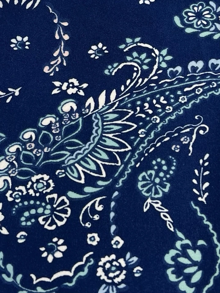 Leggings LuLaRoe OS Talla Única Bandana PAISLEY Azul Divertido Flores Hojas Elásticas Foto 3 de 4