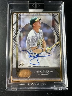 2021 Topps Certified Autograph Issue Mark McGwire 1/1 On Card Auto A's