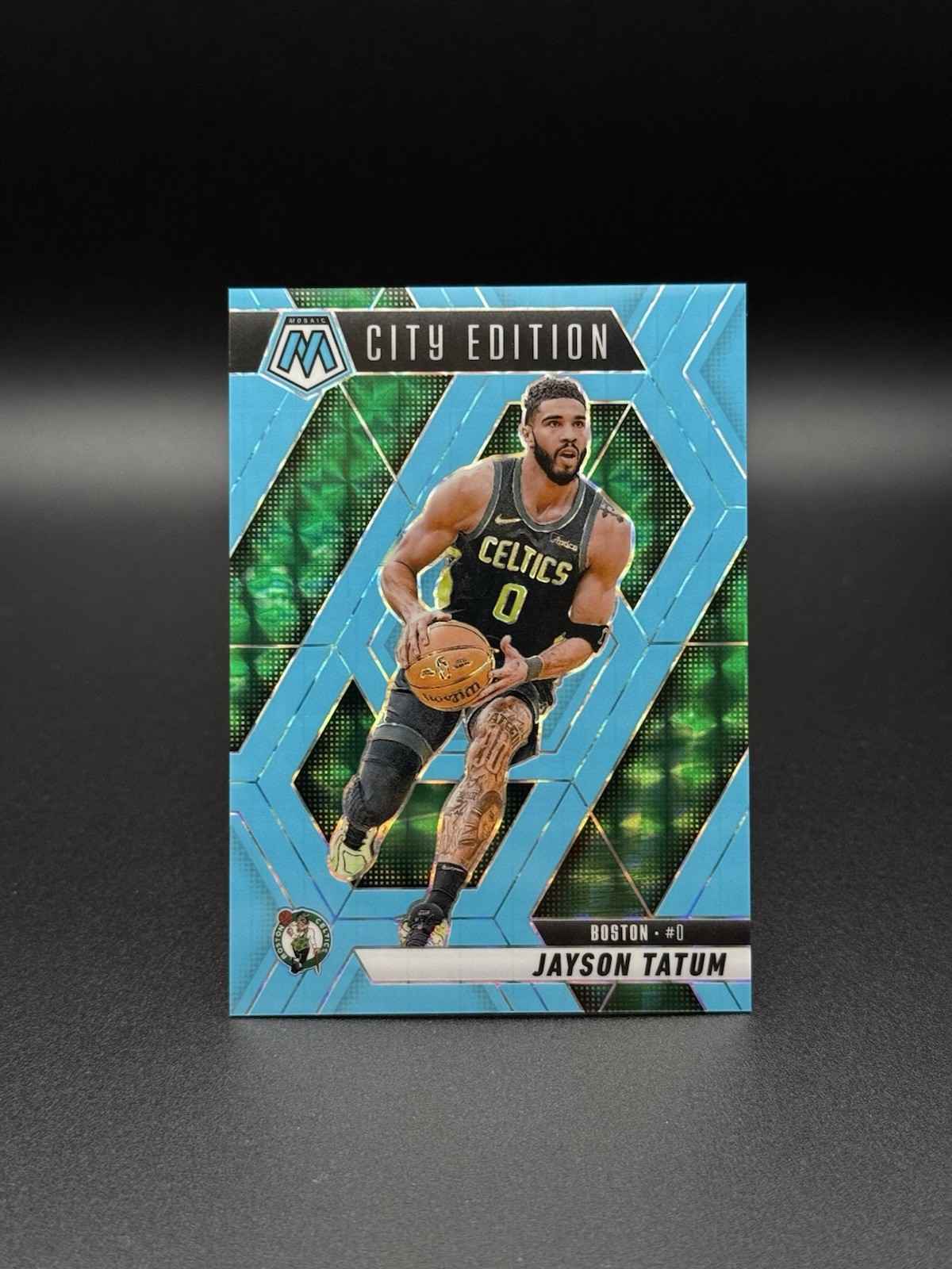 2024-25 Mosaic City Edition Blue Fluorescent Mosaic /75 Jayson Tatum Celtics 287