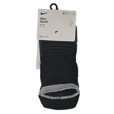 Nike Spark Running Cushioned No Show Socks Dri-FIT Black Size 6-7.5 NEW NWT
