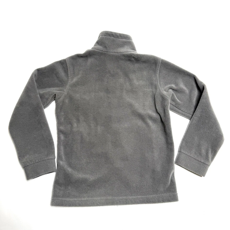 Chaqueta polar Columbia cremallera completa para niños talla pequeña (8) bolsillos gris/naranja Steens Foto 2 de 4