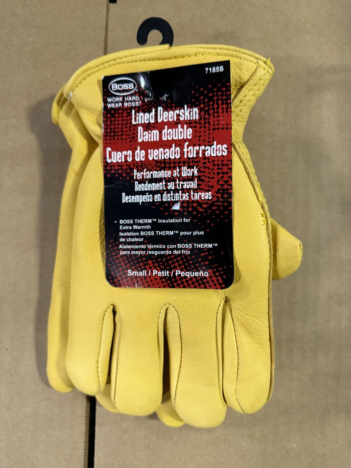 Boss 7185S Grain Deerskin Leather Driver, SMALL
