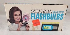 10 Vintage Sylvania Blue Dot Flash Bulbs M3b Flashbulbs For Camera,new Old Stock