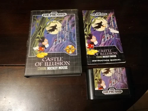 Castle of Illusion Starring Mickey Mouse (Sega Genesis, 1990) Complete in Box