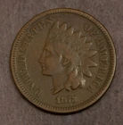 1873 Closed 3 Indian Cent VG Details Obverse Scratch  Lot 4837