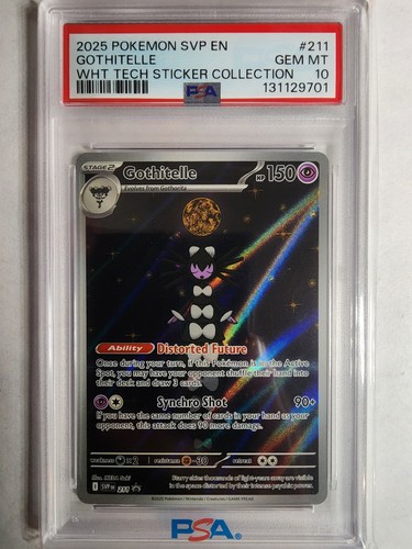 2025 Pokemon - Gothitelle 211 Sv: Scarlet & Violet Black Star Promo Holo PSA 10