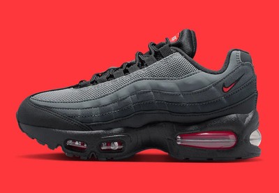 Nike Air Max 95 OG Black Bright Crimson Red IH4457-002 sz 9 Men's
