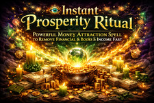 🧿 Instant Prosperity Ritual – Powerful Money Attraction Spell to Remove Financi