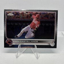 2022 Topps Chrome Nick Castellanos #4 MLB Card Cincinnati Reds Card