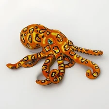 Adventure Planet Plush - Orange Octopus Stuffed Animal Toy - 14" Stuffy