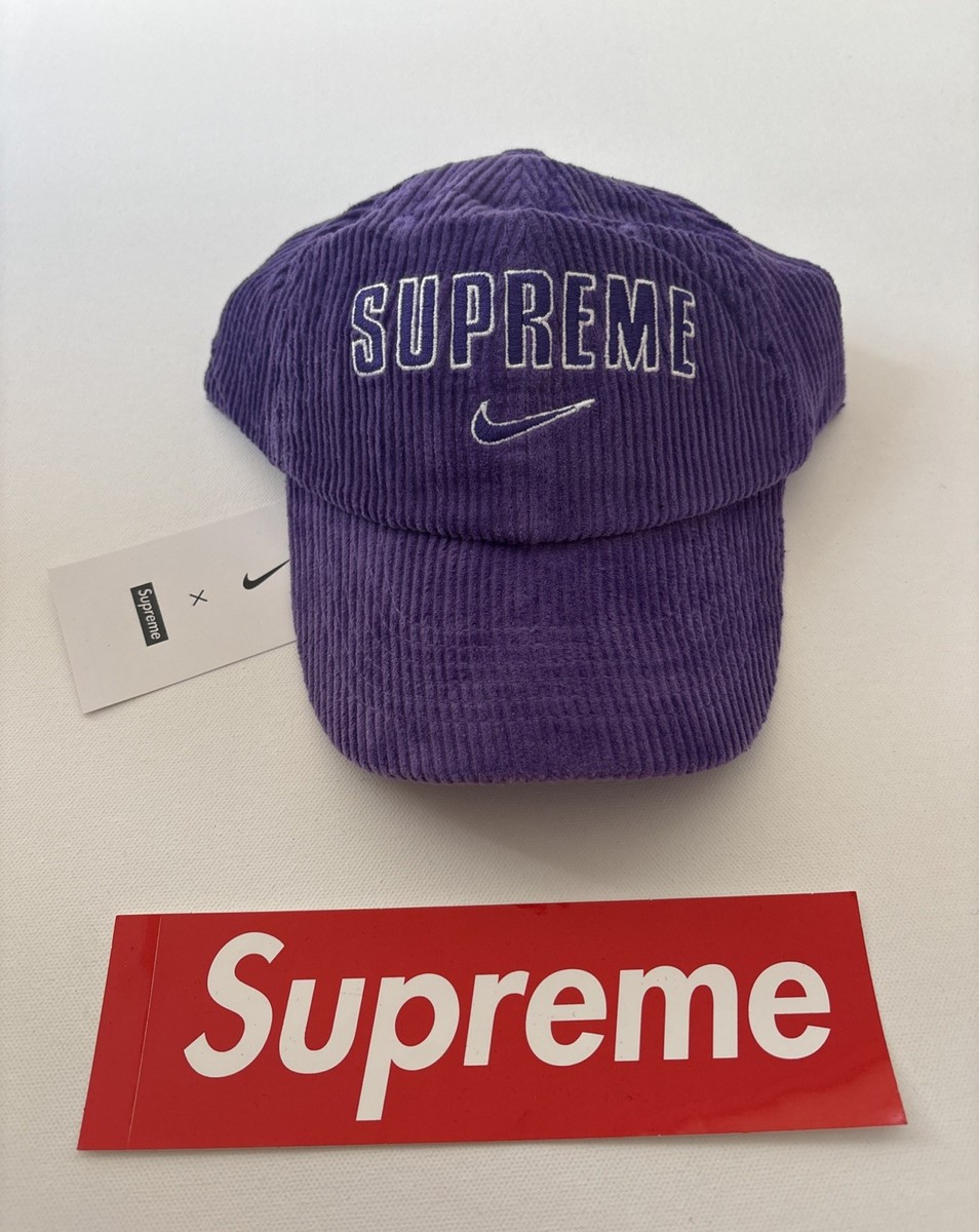Supreme x Nike SS22 Arc Corduroy 6-Panel Cap Purple | eBay