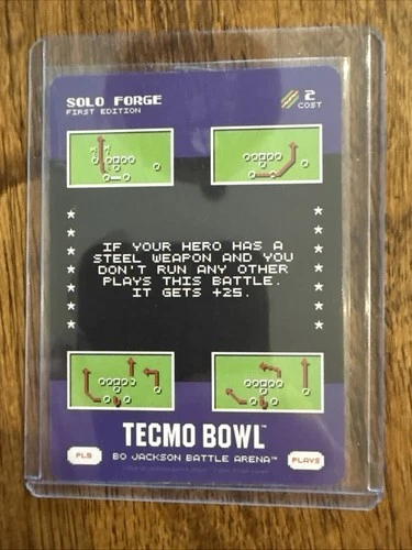 BO JACKSON BATTLE ARENA TECMO BOWL SOLO FORGE PLAY SSP #PL5
