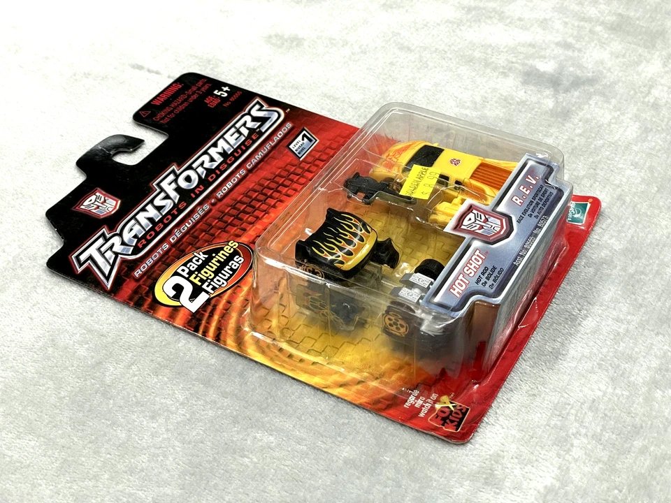 Transformers Robots in Disguise Hot Shot R.E.V. Pack de 2 Hasbro 2001 amarillo negro Foto 2 de 4