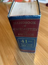 Old Textbook - Handbook Of Chemistry And Physics 41st Edition