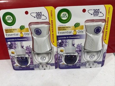 LOT OF 2 Air Wick Plug-In Starter Kits Lavender & Chamomile