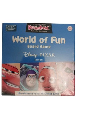Brain Box Brainbox Brettspiel World of Fun - Disney Pixar Edition Sealed.