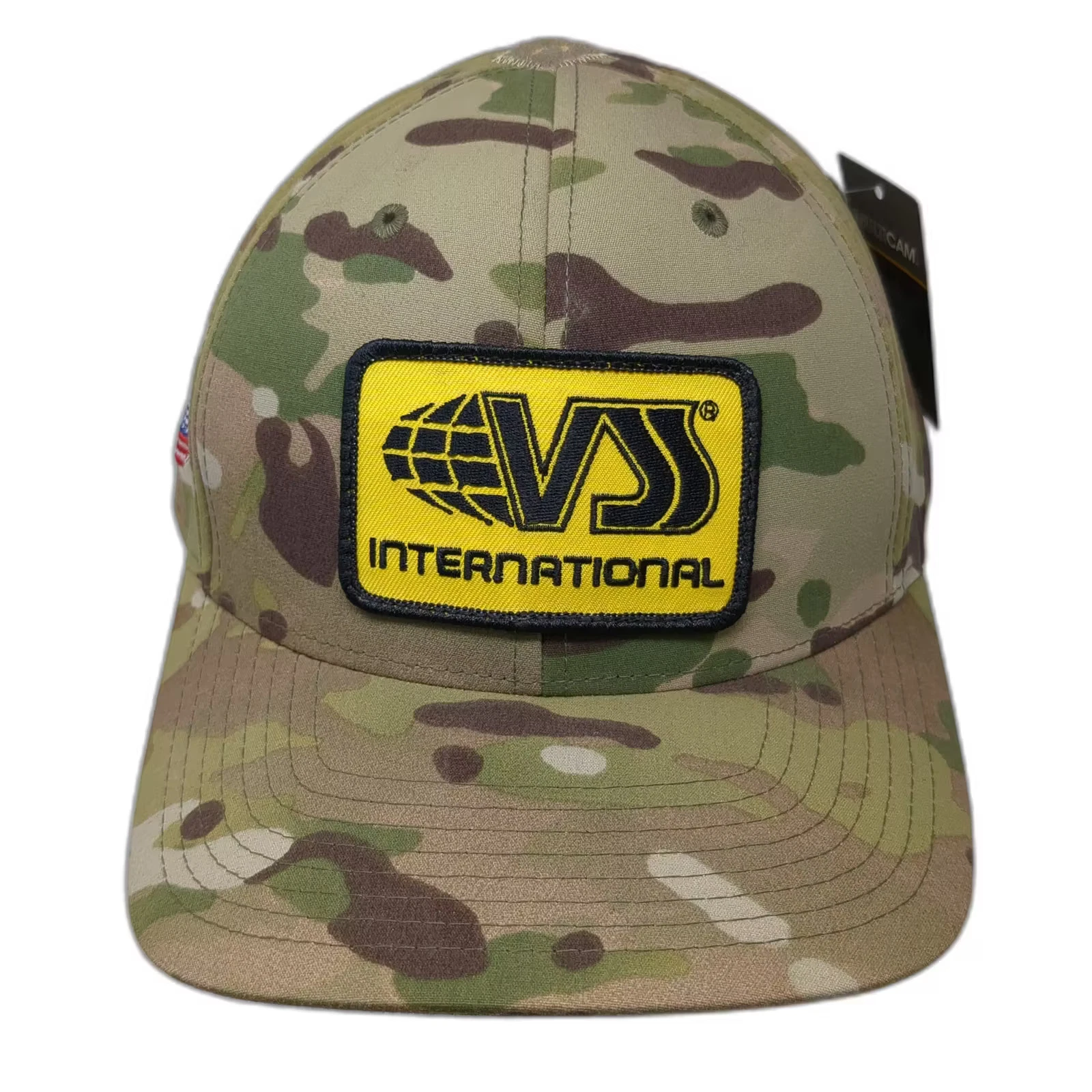 Richardson Baseball Cap Green Multicam Camo XL VSS International Patch USA Hat