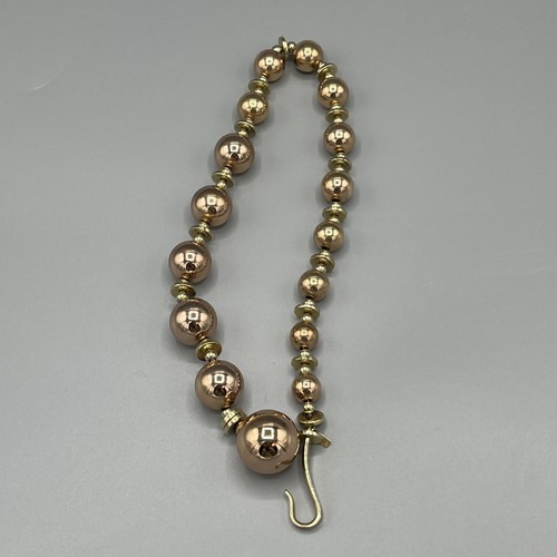 VTG 80s Monet Gold Copper Tone Chunky Statement Necklace 18 In Round Bead Womens, $39.9 - Photo 4