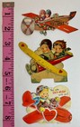 3 Vintage Airplane Valentines 1920 - 1940's — photo 2