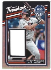 JACE LAVIOLETTE 2026 Panini Stars & Stripes Prizm THROWBACK JERSEY RELIC