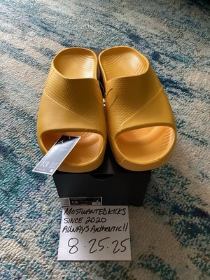 DS 2022 Nike Air Jordan Post Slide Yellow Ochre Men s Sz 13