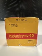 Kodak Kodachrome 40 Color Movie Film Super 8 Cartridge Type A KMA 464 Exp 1984