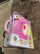 Large Jumbo Taggies Tags N Snuggles Pink Bear Plush Play Mat Lovey New