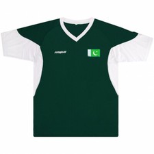 PAKISTAN 2014/15 HOME (3XL,2XL,XL,L) GREEN WHITE FORWARD FOOTBALL SOCCER SHIRT