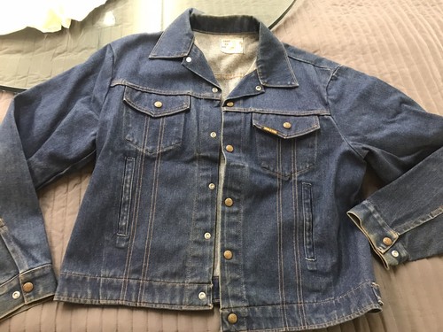 Vtg 70s Denim Blue SADDLE KING Western 