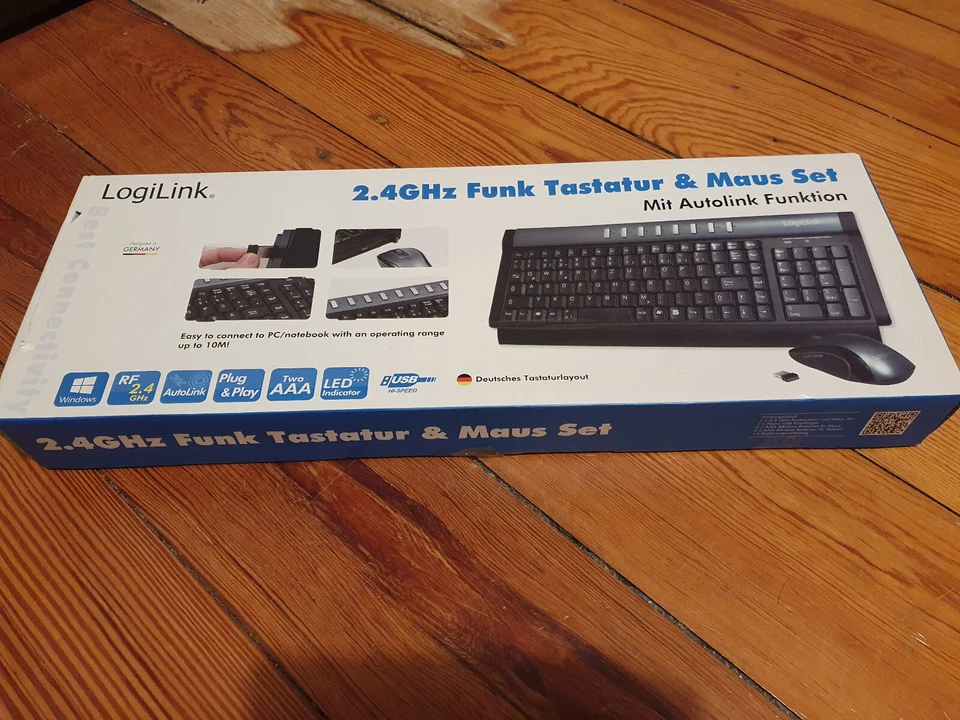 Funk Tastatur/Maus Logilink 2.4 Ghz, Neu.