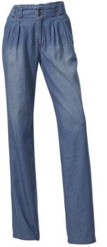 B.C. Women's jeans pants pleated chinos jeans pants stretch blue stone 002197