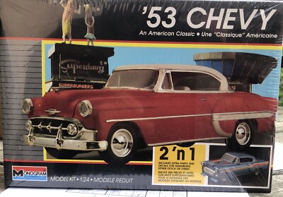 Monogram 2781 1/24 Scale 2 'n 1 '53 Chevy Bel-Aire Hardtop Plastic Model Kit