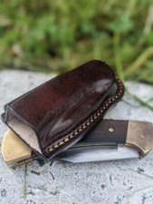 Horizontal leather sheath for buck 112 Ranger